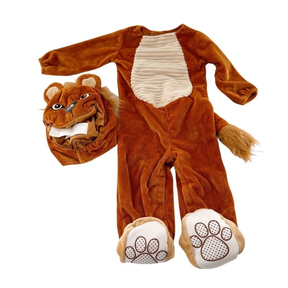 Spirit Halloween Costume Lion Plush Cub 6-12 Months Infant Child Jungle Infant - Picture 3 of 12
